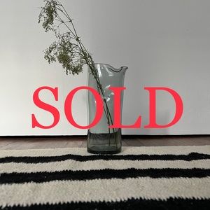 Mid-Century pinched glass vase